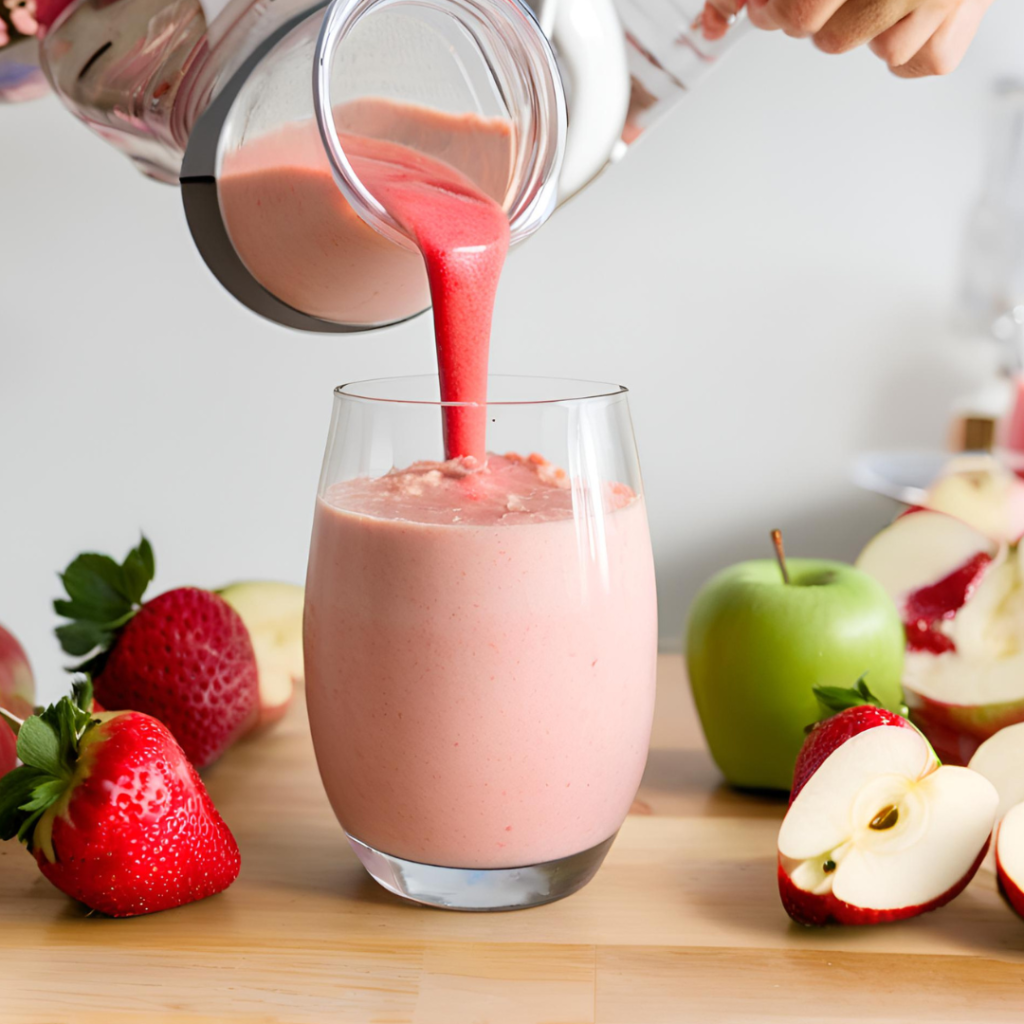 Apple Strawberry Smoothie recipe for weight loss