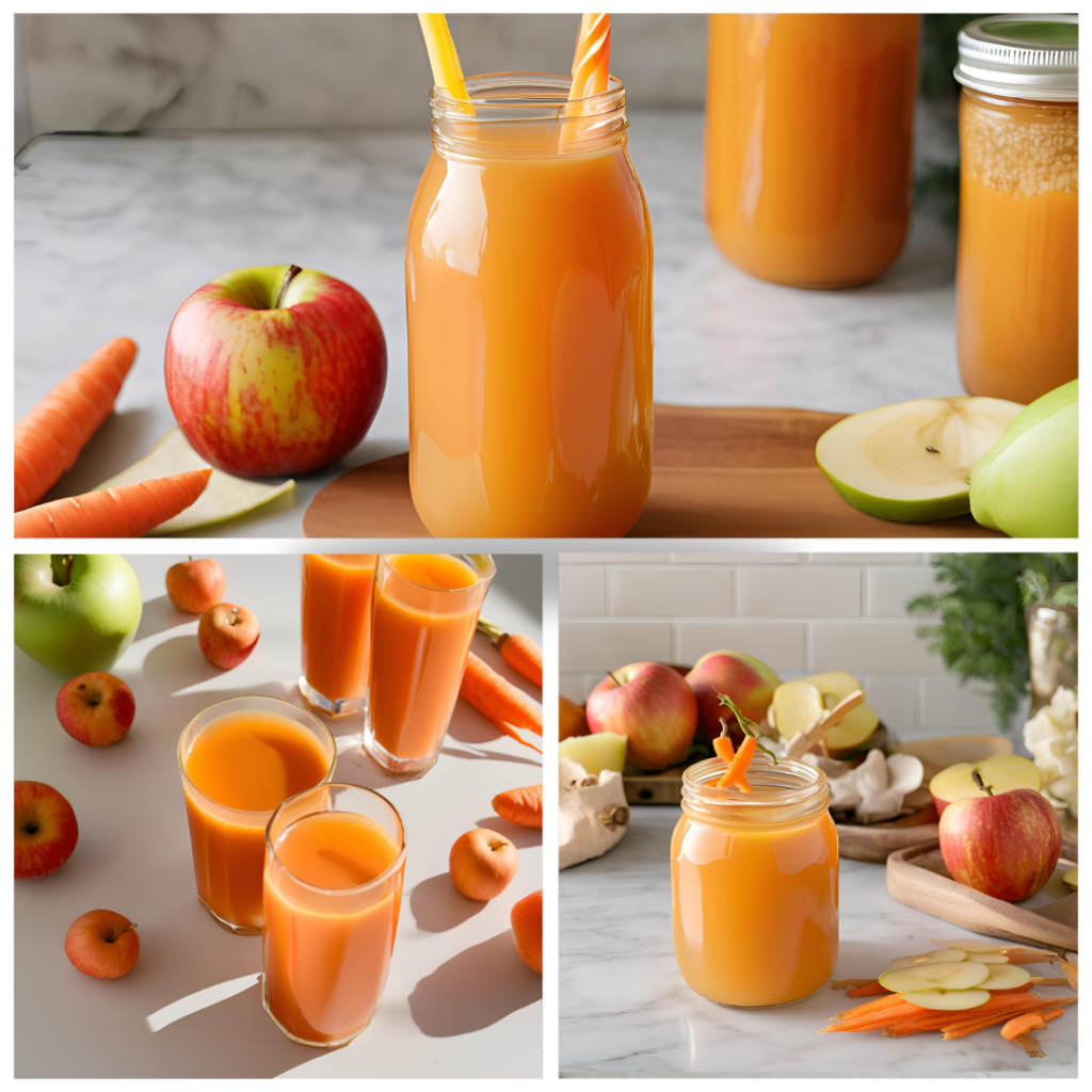 Carrot Apple Ginger Juice 
