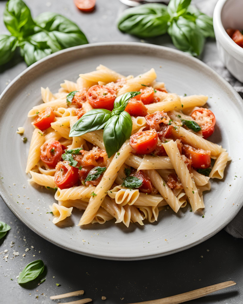 Cheesy Tomato Basil Pasta