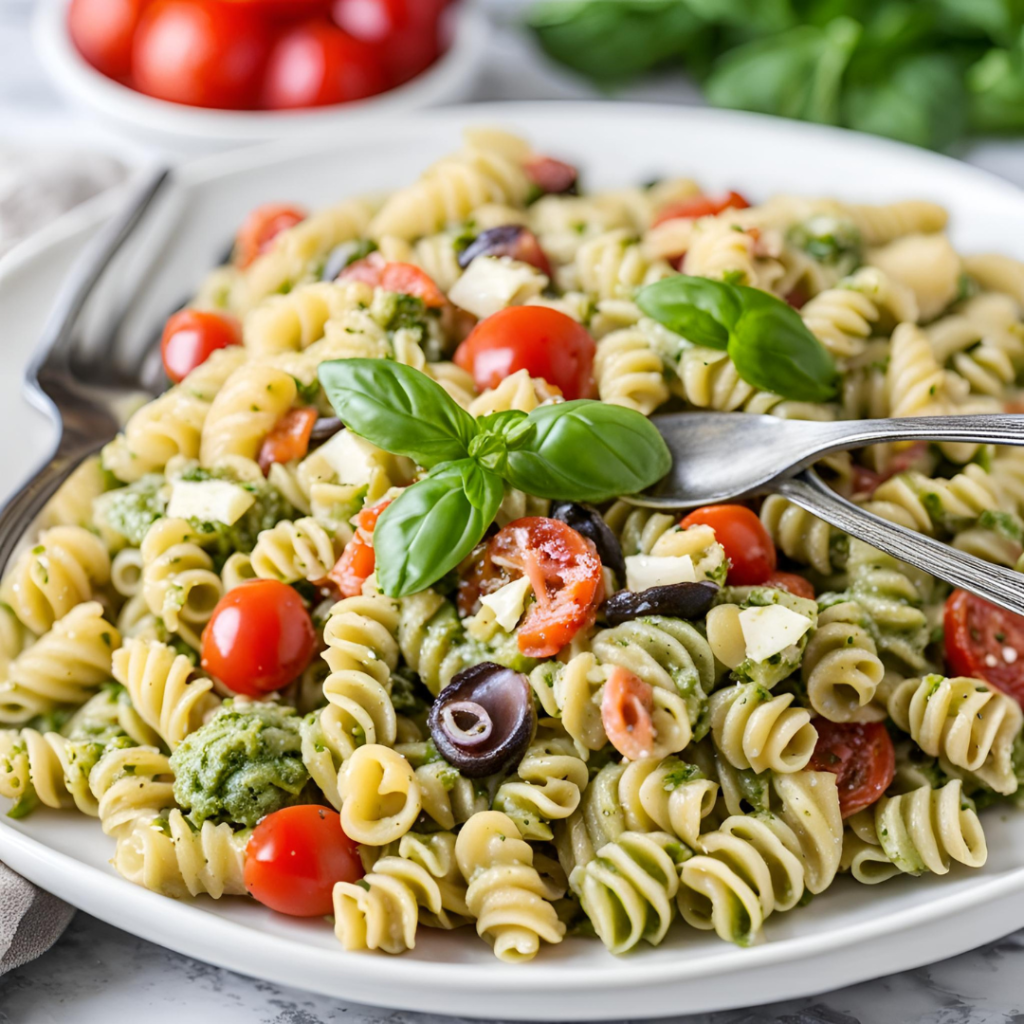 Pesto Pasta Salad Healthy