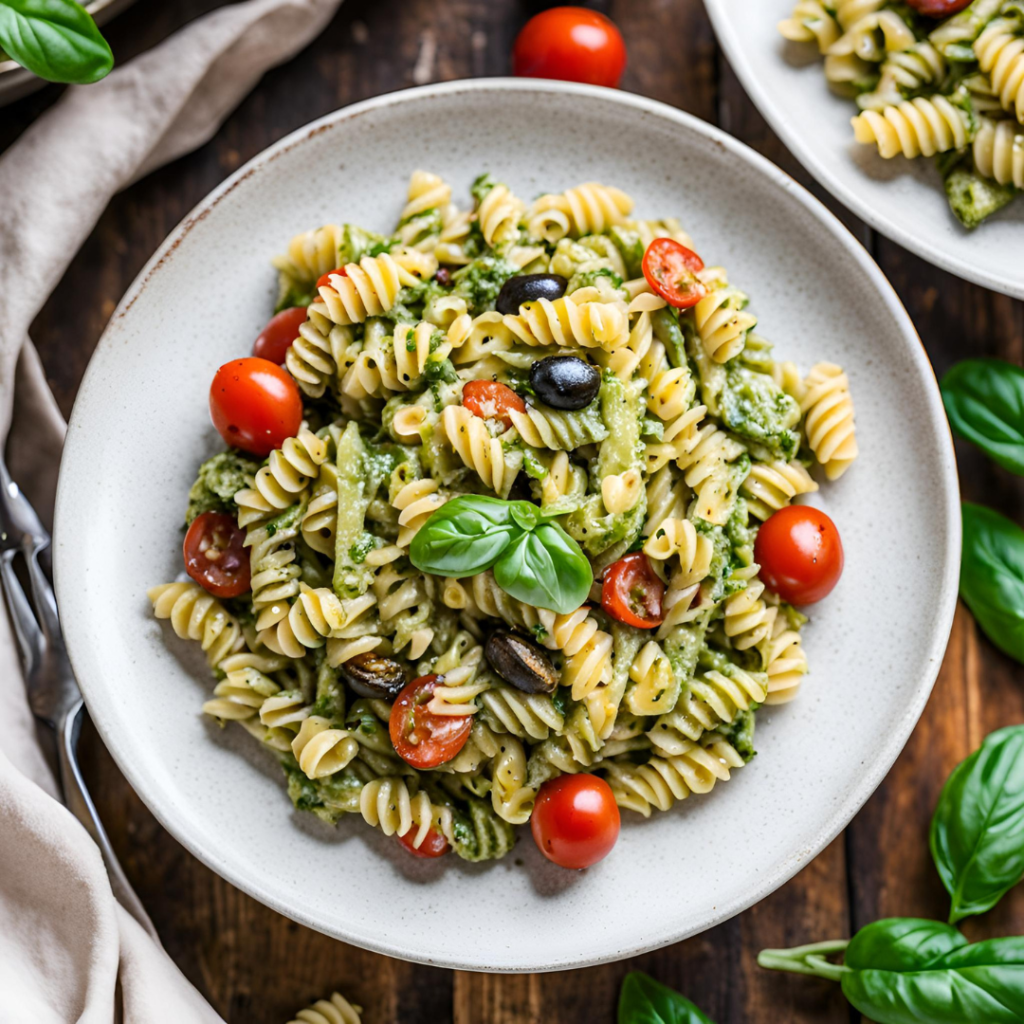 Pesto Pasta Salad Vegan
