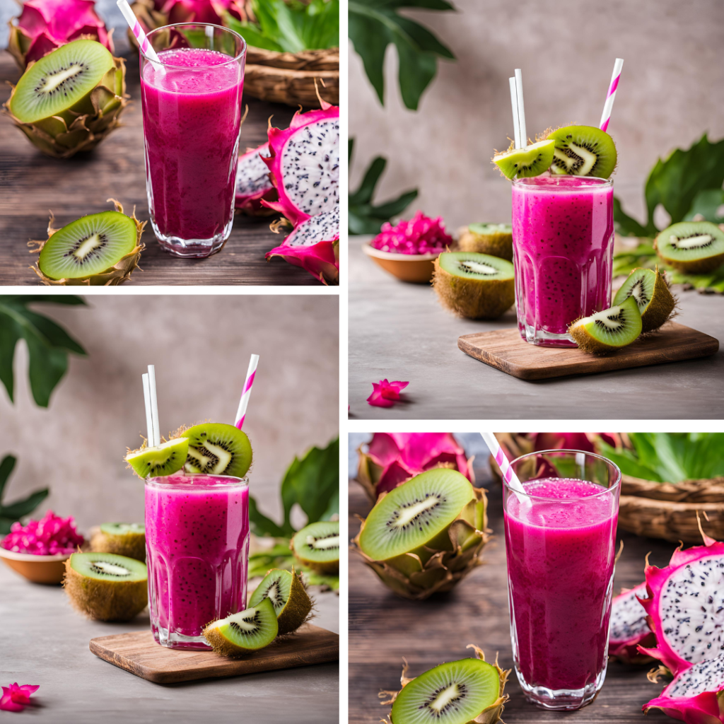 Kiwi and dragon fruit juice benefits