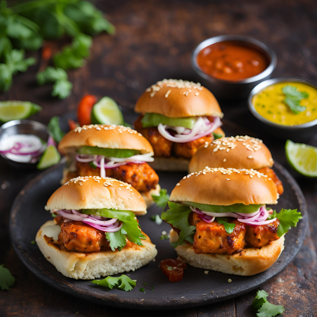 Schezwan Paneer Sliders Recipe