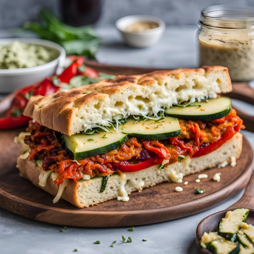  vegetarian Focaccia Sandwich