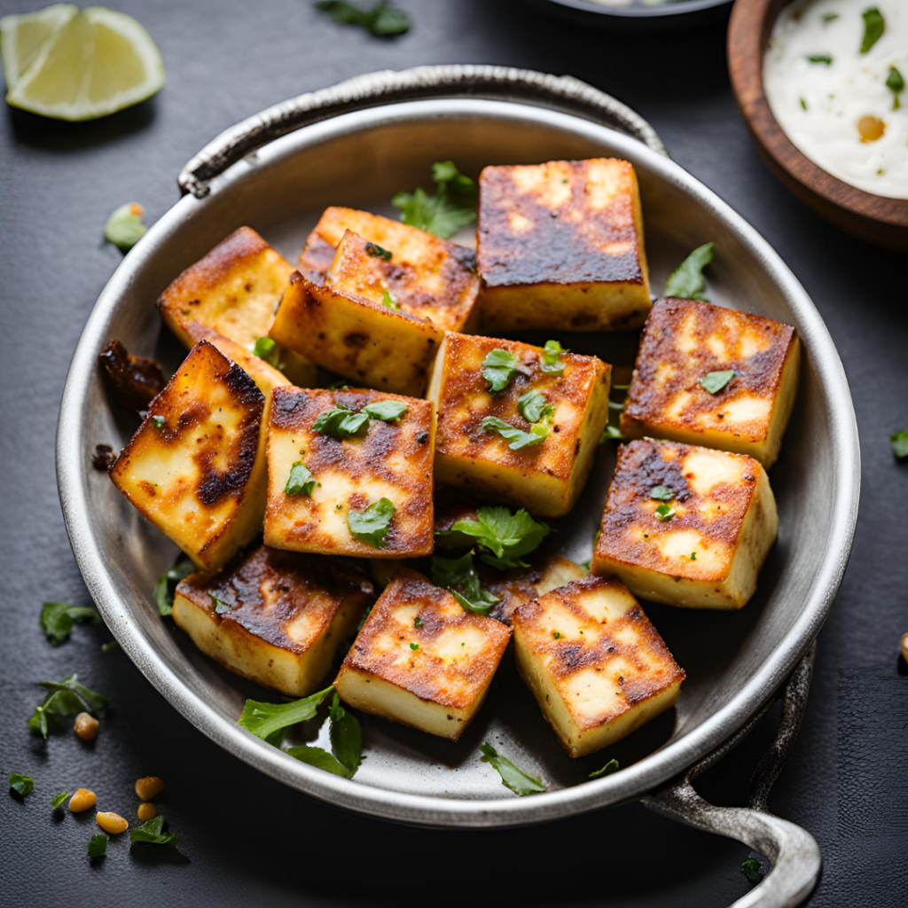 Pan-fried paneer recipe